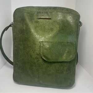 Matt & Nat Green Vegan Leather Crossbody/Shoulder Bag, Sustainable, Academia